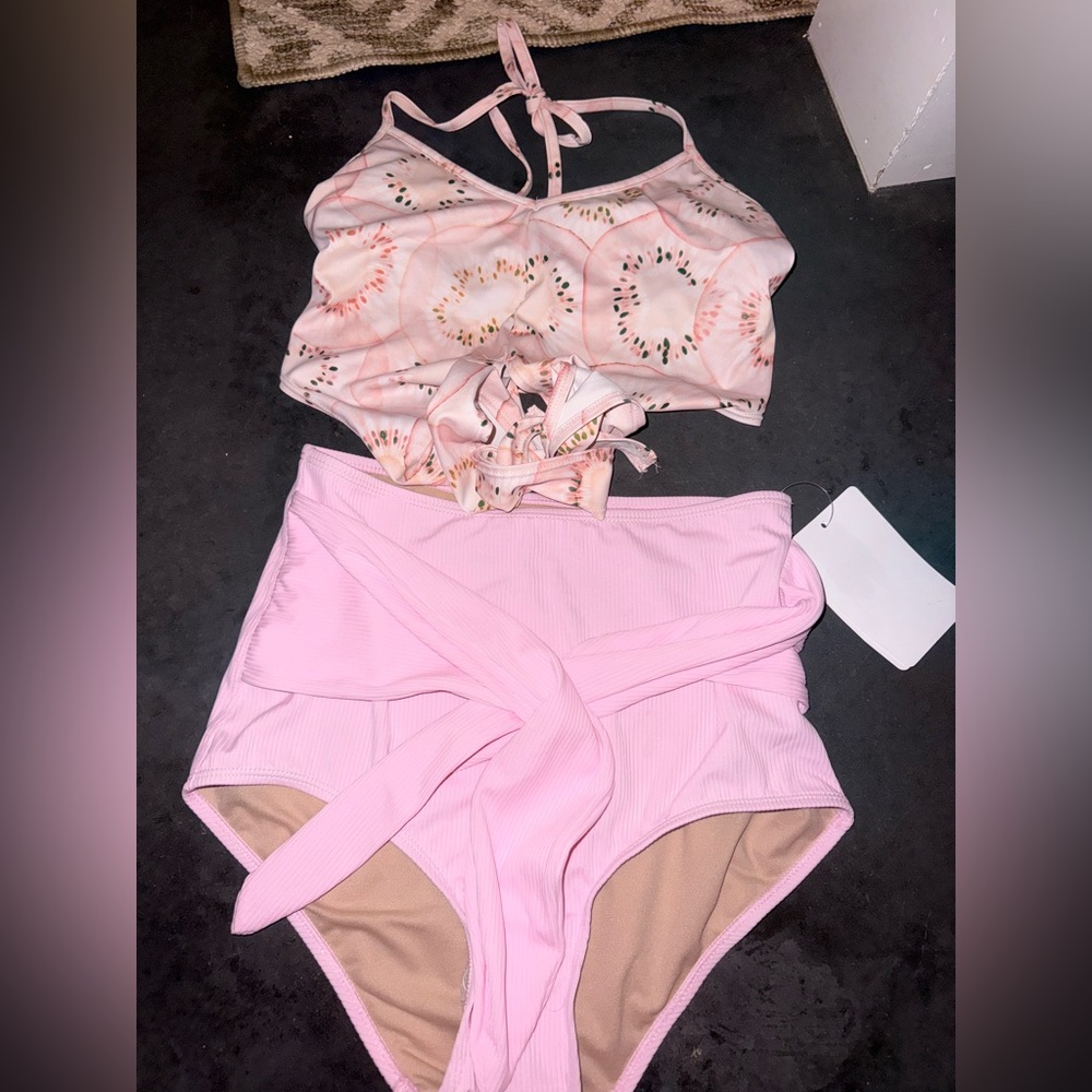 Pink Women's Swimwear Set